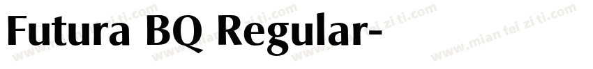 Futura BQ Regular字体转换